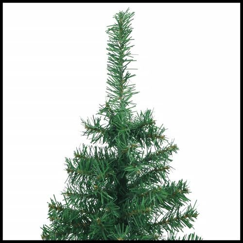 vidaXL 120cm Corner Green PVC Christmas Tree - Festive Space - Saver - plants - express.com