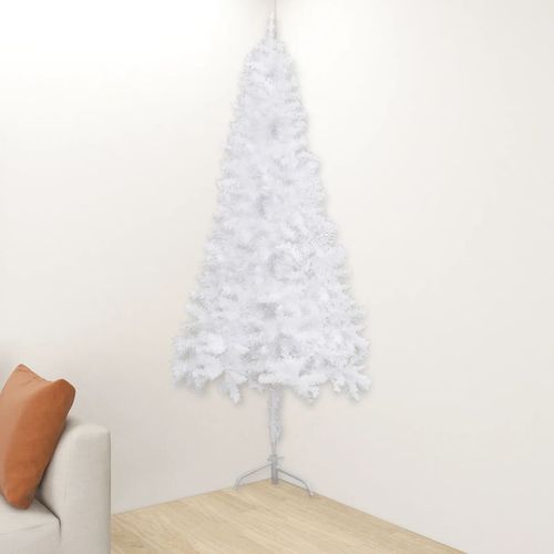 vidaXL 120cm Corner Green PVC Christmas Tree - Festive Space - Saver - plants - express.com