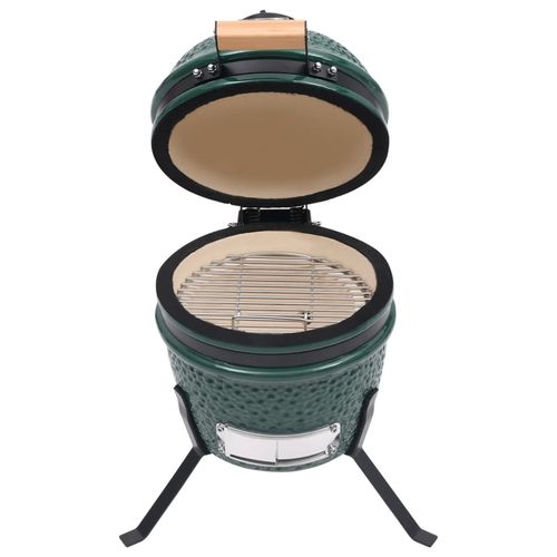 vidaXL 2 - in - 1 Kamado Grill & Smoker - Ceramic, 56 cm Black Beauty! - plants - express.com