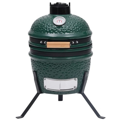 vidaXL 2 - in - 1 Kamado Grill & Smoker - Ceramic, 56 cm Black Beauty! - plants - express.com