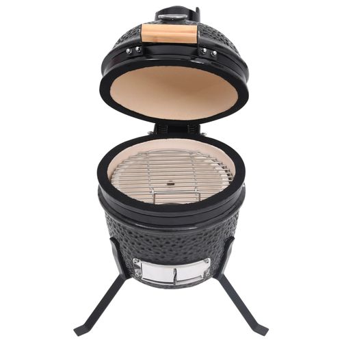 vidaXL 2 - in - 1 Kamado Grill & Smoker - Ceramic, 56 cm Black Beauty! - plants - express.com