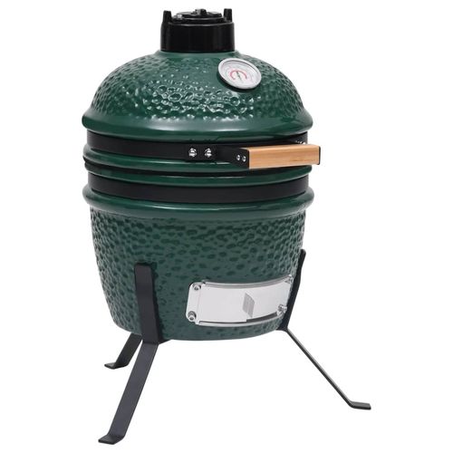 vidaXL 2 - in - 1 Kamado Grill & Smoker - Ceramic, 56 cm Black Beauty! - plants - express.com