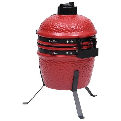 vidaXL 2 - in - 1 Kamado Grill & Smoker - Ceramic, 56 cm Black Beauty! - plants - express.com