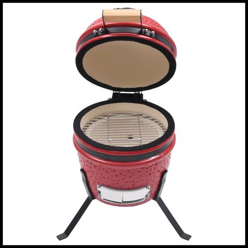 vidaXL 2 - in - 1 Kamado Grill & Smoker - Ceramic, 56 cm Black Beauty! - plants - express.com