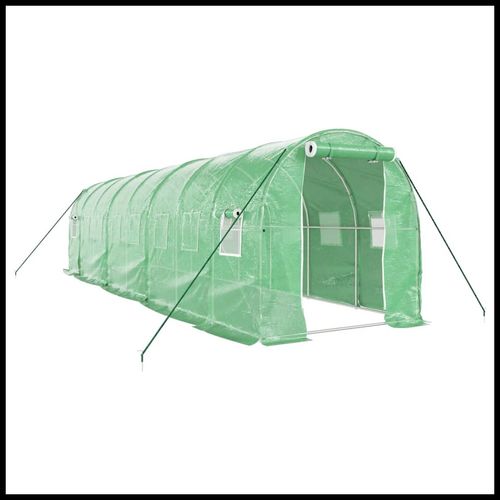 vidaXL 4m² Greenhouse - Durable Steel Frame for Hobby Gardening Enthusiasts - plants - express.com