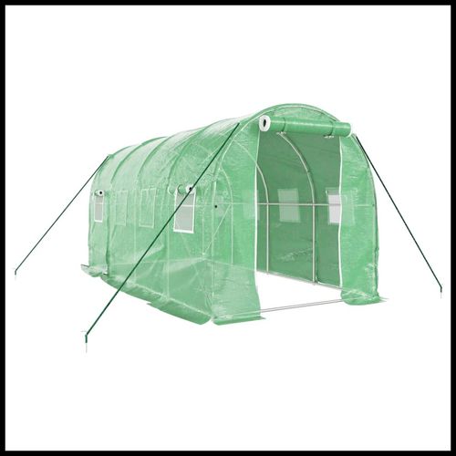 vidaXL 4m² Greenhouse - Durable Steel Frame for Hobby Gardening Enthusiasts - plants - express.com