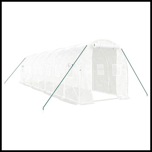 vidaXL 4m² Greenhouse - Durable Steel Frame for Hobby Gardening Enthusiasts - plants - express.com