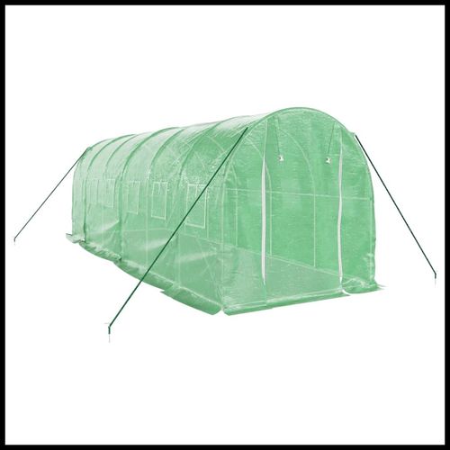 vidaXL 4m² Greenhouse - Durable Steel Frame for Hobby Gardening Enthusiasts - plants - express.com