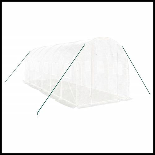 vidaXL 4m² Greenhouse - Durable Steel Frame for Hobby Gardening Enthusiasts - plants - express.com