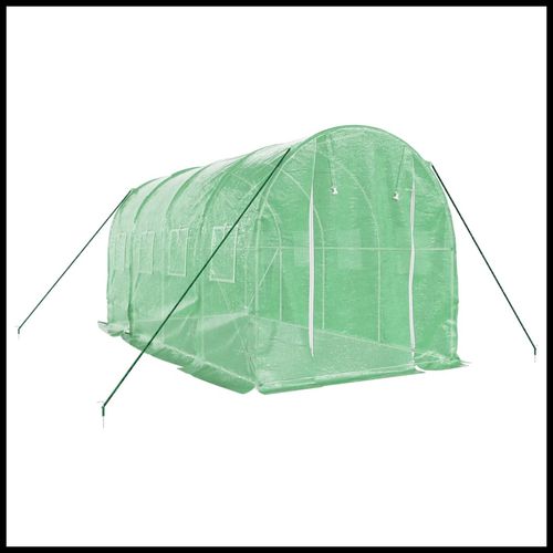 vidaXL 4m² Greenhouse - Durable Steel Frame for Hobby Gardening Enthusiasts - plants - express.com