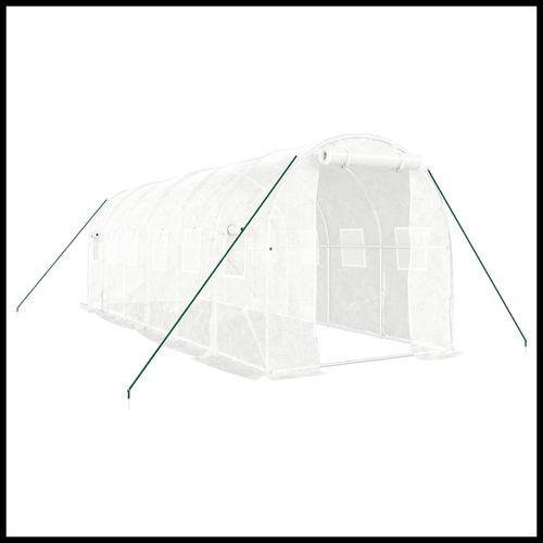 vidaXL 4m² Greenhouse - Durable Steel Frame for Hobby Gardening Enthusiasts - plants - express.com