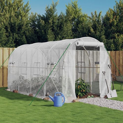 vidaXL 4m² Greenhouse - Durable Steel Frame for Hobby Gardening Enthusiasts - plants - express.com