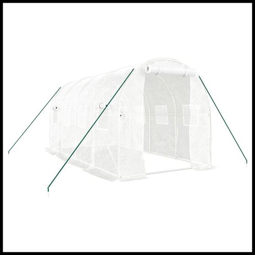 vidaXL 4m² Greenhouse - Durable Steel Frame for Hobby Gardening Enthusiasts - plants - express.com