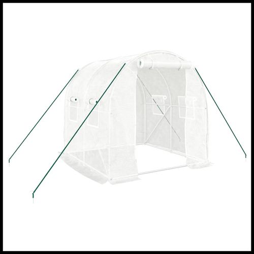 vidaXL 4m² Greenhouse - Durable Steel Frame for Hobby Gardening Enthusiasts - plants - express.com