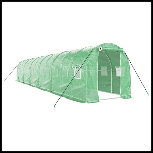 vidaXL 4m² Greenhouse - Durable Steel Frame for Hobby Gardening Enthusiasts - plants - express.com