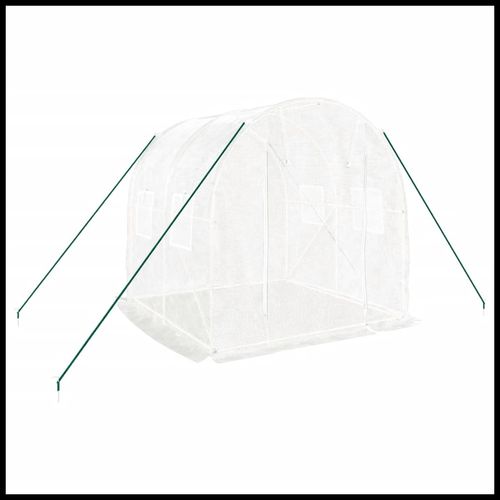 vidaXL 4m² Greenhouse - Durable Steel Frame for Hobby Gardening Enthusiasts - plants - express.com