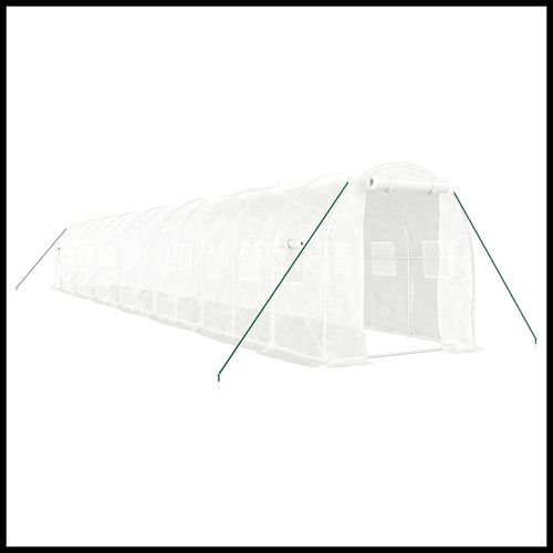 vidaXL 4m² Greenhouse - Durable Steel Frame for Hobby Gardening Enthusiasts - plants - express.com