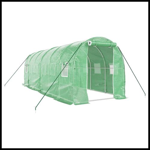 vidaXL 4m² Greenhouse - Durable Steel Frame for Hobby Gardening Enthusiasts - plants - express.com