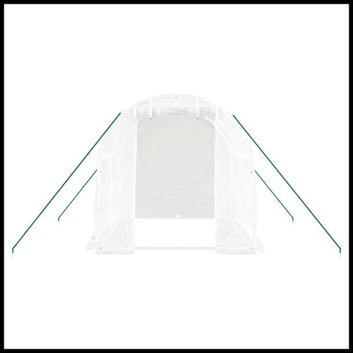 vidaXL 4m² Greenhouse - Durable Steel Frame for Hobby Gardening Enthusiasts - plants - express.com
