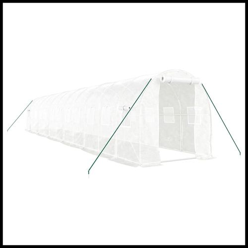 vidaXL 4m² Greenhouse - Durable Steel Frame for Hobby Gardening Enthusiasts - plants - express.com