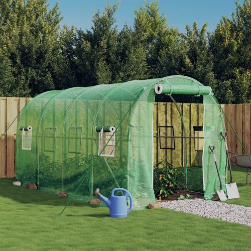 vidaXL 4m² Greenhouse - Durable Steel Frame for Hobby Gardening Enthusiasts - plants - express.com
