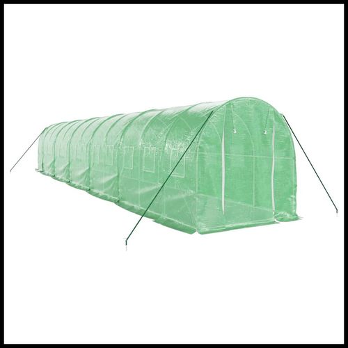 vidaXL 4m² Greenhouse - Durable Steel Frame for Hobby Gardening Enthusiasts - plants - express.com