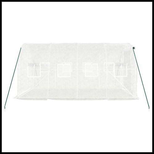 vidaXL 4m² Greenhouse - Durable Steel Frame for Hobby Gardening Enthusiasts - plants - express.com