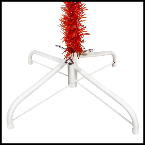 vidaXL Elegant Slim White Christmas Tree - 120 cm of Holiday Charm - plants - express.com