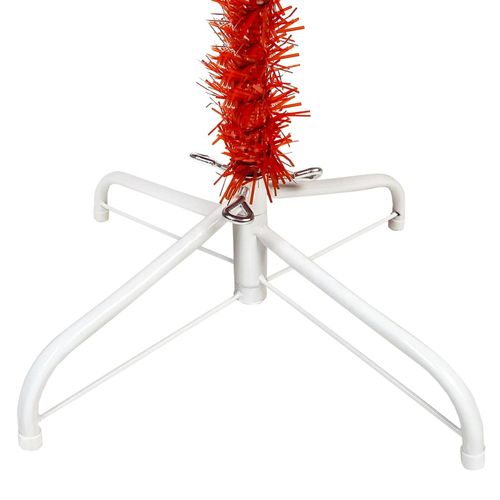 vidaXL Elegant Slim White Christmas Tree - 120 cm of Holiday Charm - plants - express.com