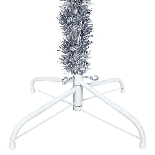 vidaXL Elegant Slim White Christmas Tree - 120 cm of Holiday Charm - plants - express.com