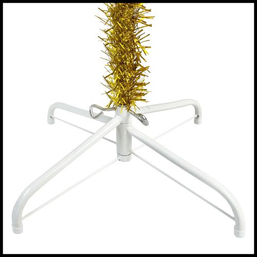 vidaXL Elegant Slim White Christmas Tree - 120 cm of Holiday Charm - plants - express.com
