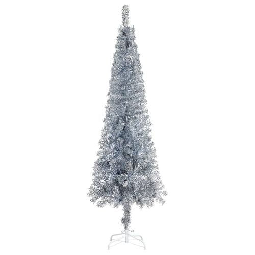 vidaXL Elegant Slim White Christmas Tree - 120 cm of Holiday Charm - plants - express.com