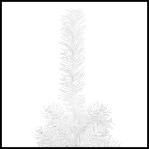 vidaXL Elegant Slim White Christmas Tree - 120 cm of Holiday Charm - plants - express.com