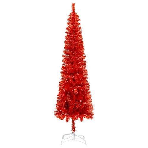 vidaXL Elegant Slim White Christmas Tree - 120 cm of Holiday Charm - plants - express.com
