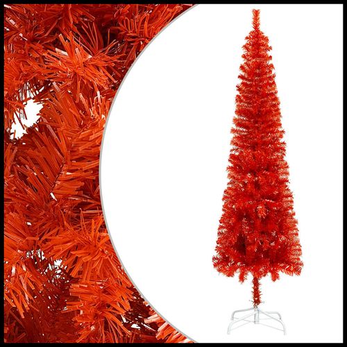 vidaXL Elegant Slim White Christmas Tree - 120 cm of Holiday Charm - plants - express.com