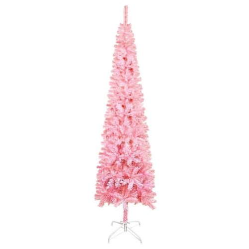 vidaXL Elegant Slim White Christmas Tree - 120 cm of Holiday Charm - plants - express.com