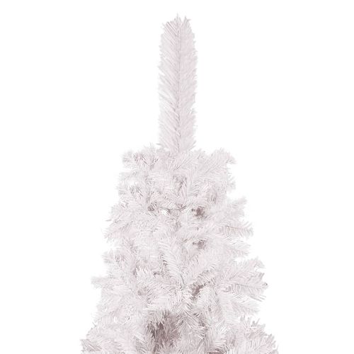 vidaXL Elegant Slim White Christmas Tree - 120 cm of Holiday Charm - plants - express.com