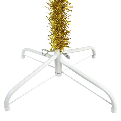 vidaXL Elegant Slim White Christmas Tree - 120 cm of Holiday Charm - plants - express.com