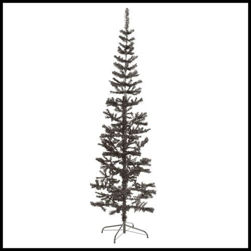 vidaXL Elegant Slim White Christmas Tree - 120 cm of Holiday Charm - plants - express.com