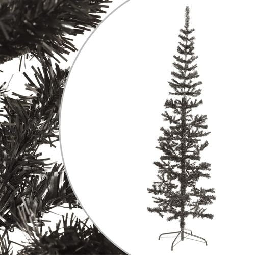 vidaXL Elegant Slim White Christmas Tree - 120 cm of Holiday Charm - plants - express.com