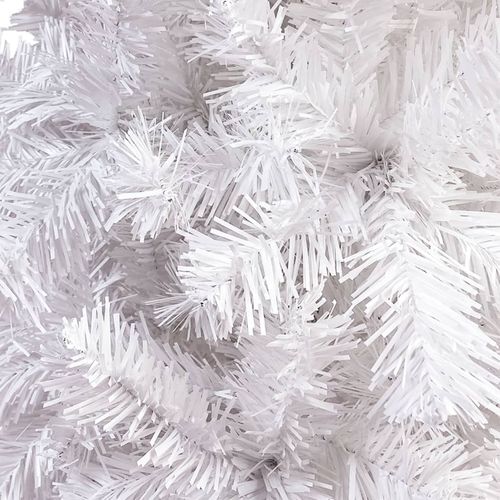 vidaXL Elegant Slim White Christmas Tree - 120 cm of Holiday Charm - plants - express.com