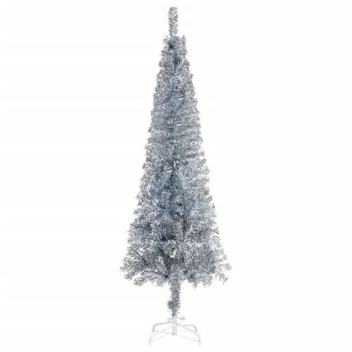 vidaXL Elegant Slim White Christmas Tree - 120 cm of Holiday Charm - plants - express.com