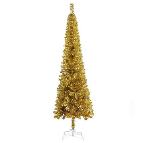 vidaXL Elegant Slim White Christmas Tree - 120 cm of Holiday Charm - plants - express.com