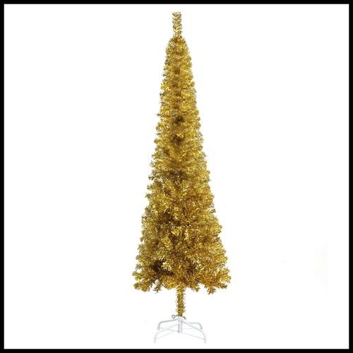 vidaXL Elegant Slim White Christmas Tree - 120 cm of Holiday Charm - plants - express.com