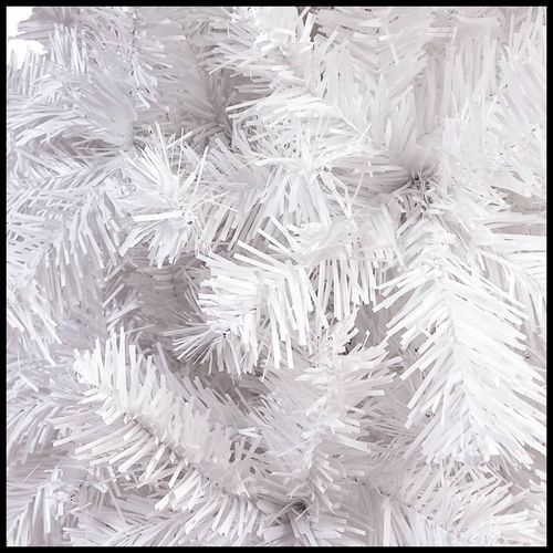 vidaXL Elegant Slim White Christmas Tree - 120 cm of Holiday Charm - plants - express.com