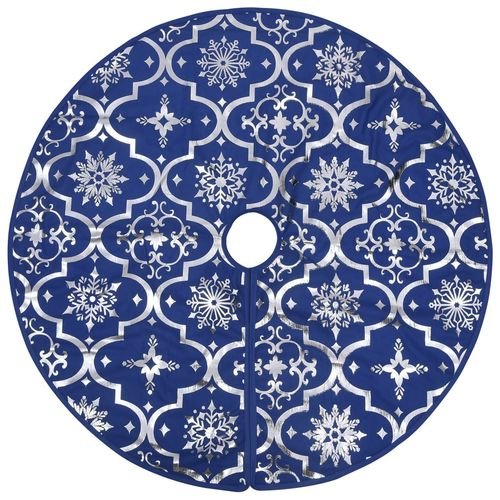 vidaXL Festive Red Christmas Tree Skirt & Sock | Snow Pattern, 90cm - plants - express.com