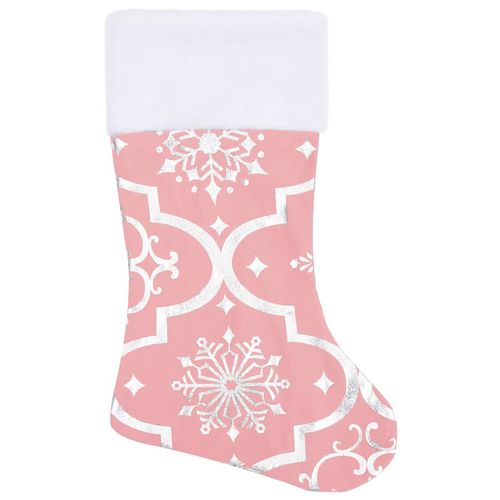 vidaXL Festive Red Christmas Tree Skirt & Sock | Snow Pattern, 90cm - plants - express.com