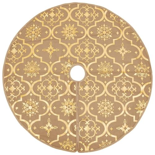 vidaXL Festive Red Christmas Tree Skirt & Sock | Snow Pattern, 90cm - plants - express.com
