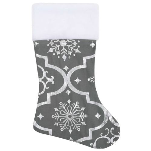 vidaXL Festive Red Christmas Tree Skirt & Sock | Snow Pattern, 90cm - plants - express.com