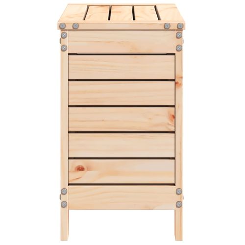 vidaXL Solid Pine Garden Footstool - Stylish, Sturdy & Versatile Seating Solution - plants - express.com
